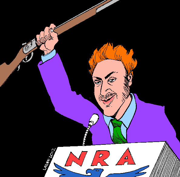 Holmes & NRA (Latuff)